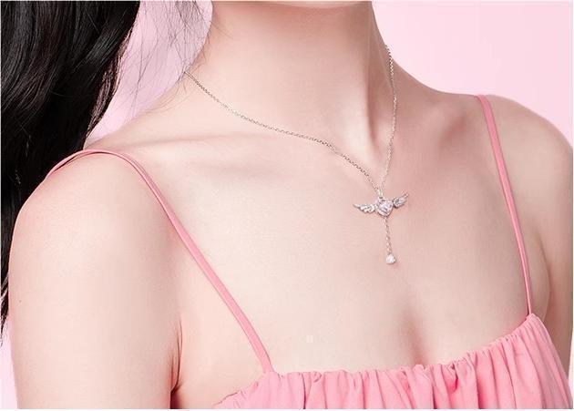 You Are My Angle-Cupid’s Heart Sterling Silver Necklace