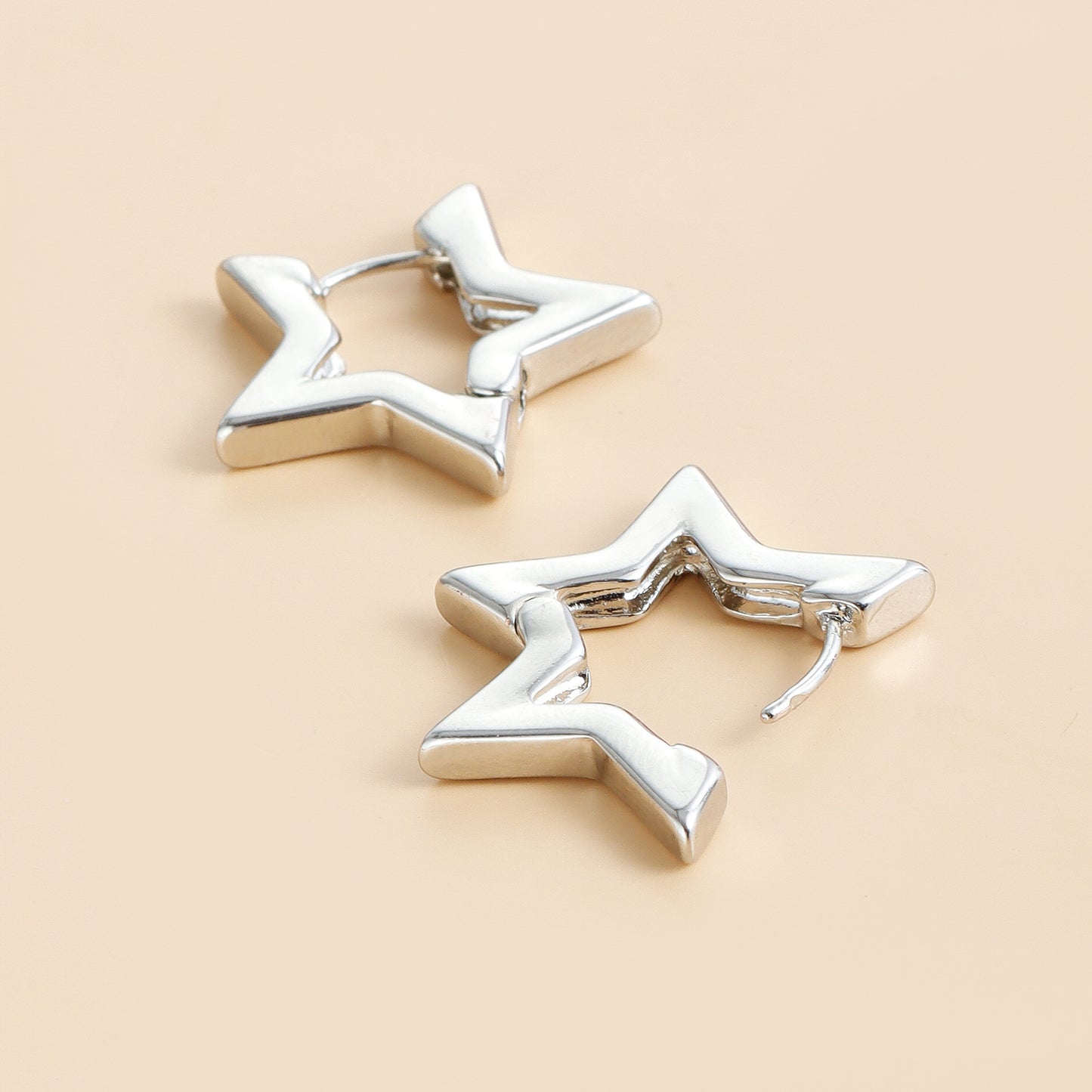Star Huggie Earrings