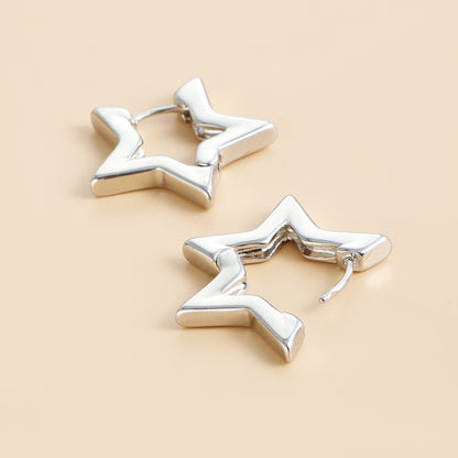 Star Huggie Earrings