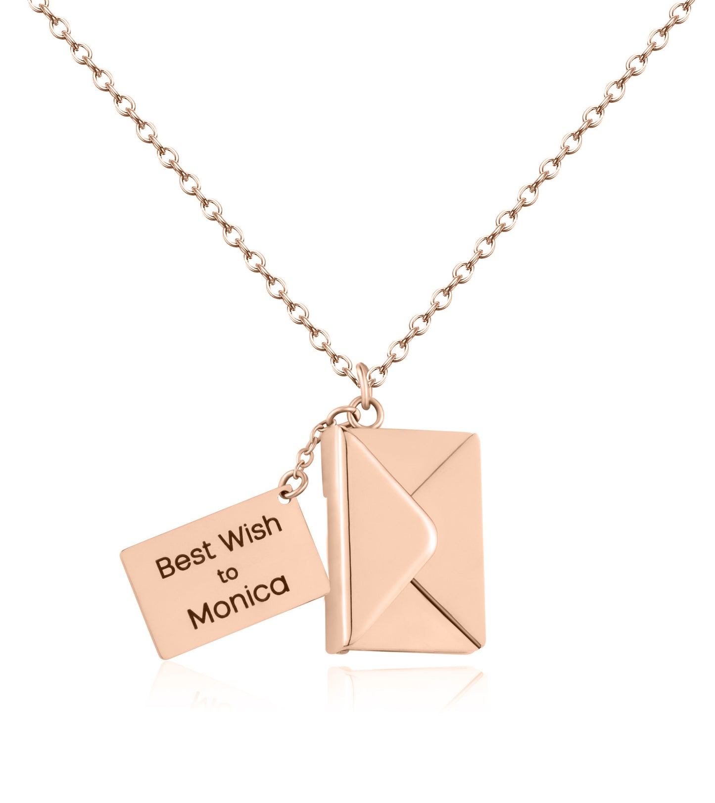 Tiny Wishful Envelope Necklace