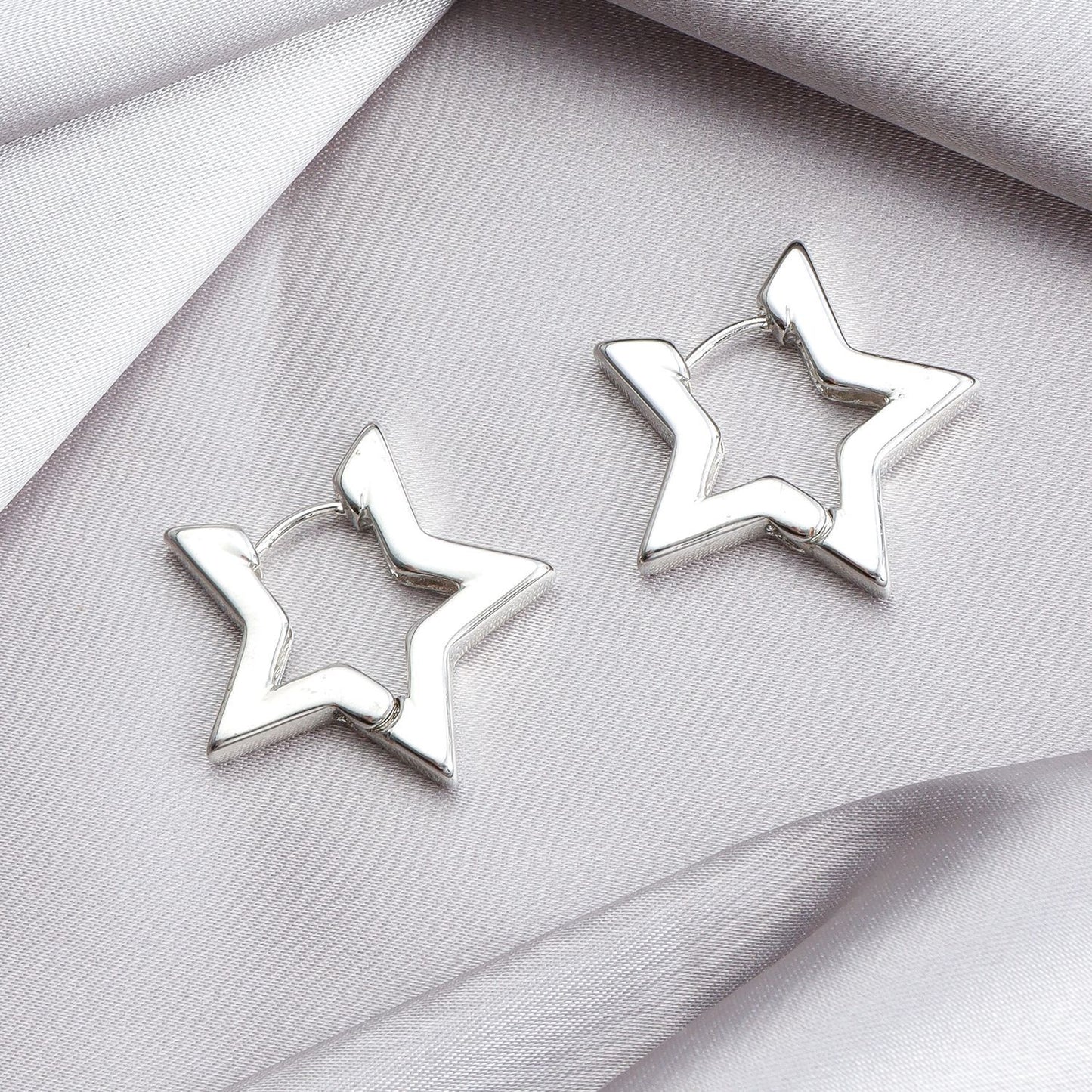 Star Huggie Earrings