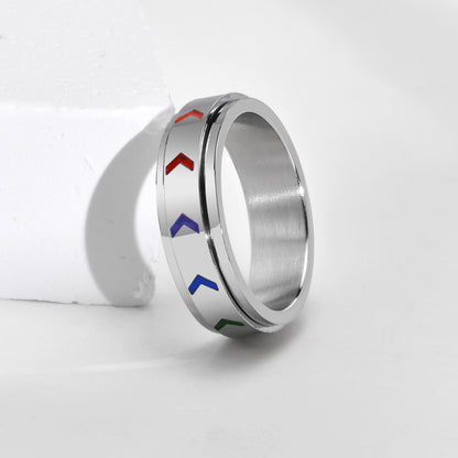 Spinner Rainbow Pride Ring