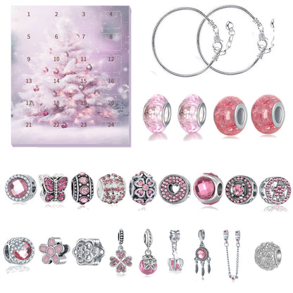 24Pcs DIY Jewelry Advent Calendar Christmas Gifts Charm