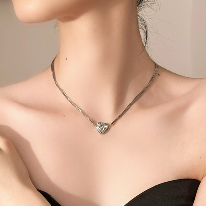 💖Double-Sided Wearing Diamond-Set Magnetic Love Pendant