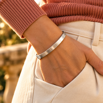 The Officially Done Mantra Cuff Bracelet