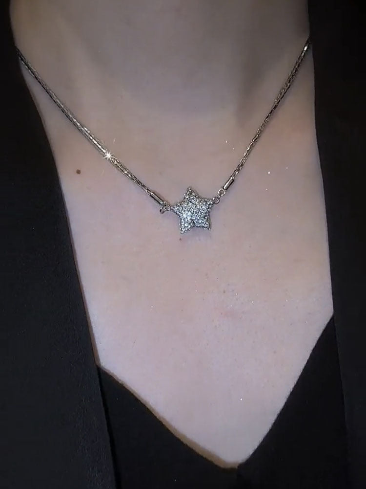 Magnetic Star Patchwork Necklace