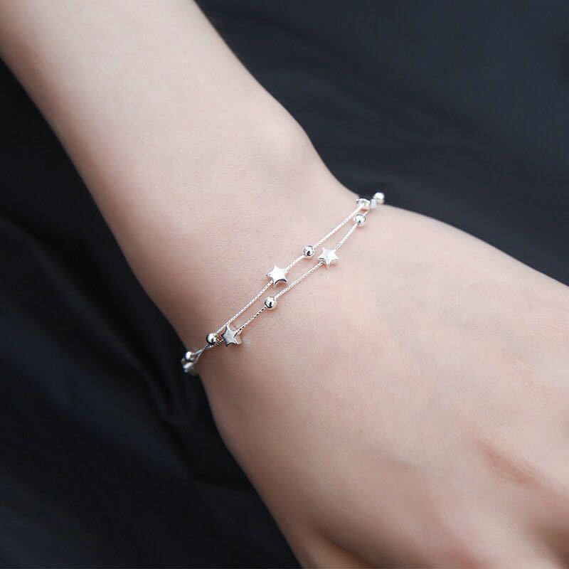 🌟 HOT SALE 🔥-Silver Star Friendship Bracelet⭐| Perfect Gift