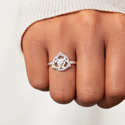 Always My Sister Forever My Friend Celtic Sisters Knot Ring