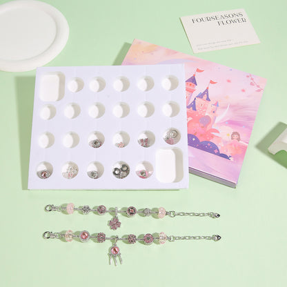24Pcs DIY Jewelry Advent Calendar Christmas Gifts Charm