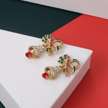 🎄CHRISTMAS HOT SALE❄Exquisite Full Diamond Christmas Earrings Colorful Earrings
