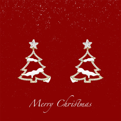 🎄CHRISTMAS HOT SALE❄Christmas tree snow earrings