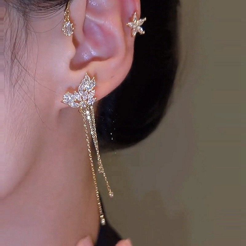 🌟CHRISTMAS HOT SALE🔥Flower Star Tassel Earrings⭐