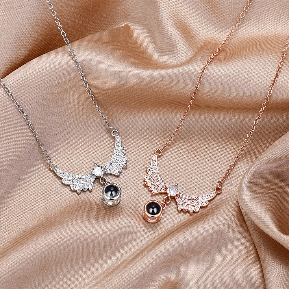 To My Wife - Angel Wings Necklace