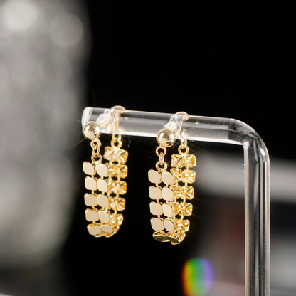 Chain Huggie Hoop Earrings