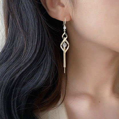 💝Long Double Heart Tassel Earrings
