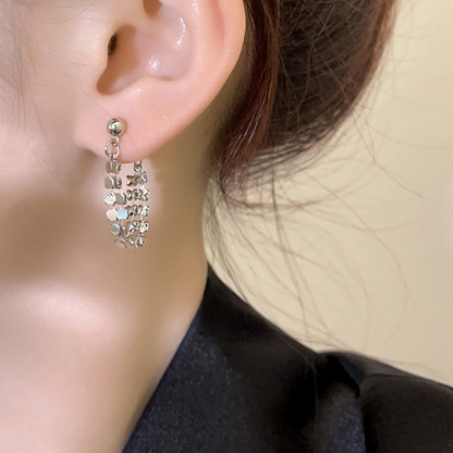 Chain Huggie Hoop Earrings