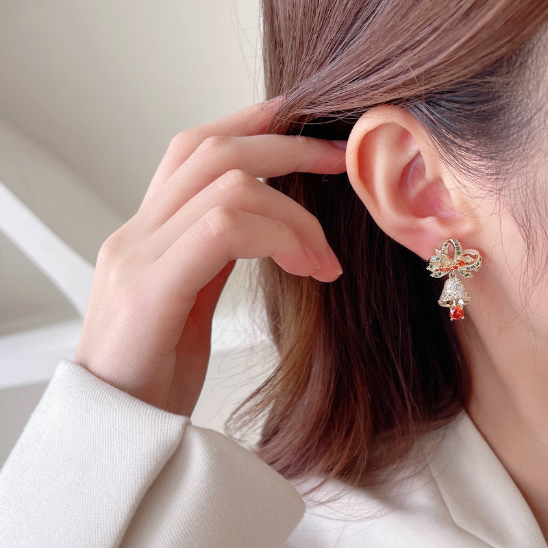 🎄CHRISTMAS HOT SALE❄Exquisite Full Diamond Christmas Earrings Colorful Earrings