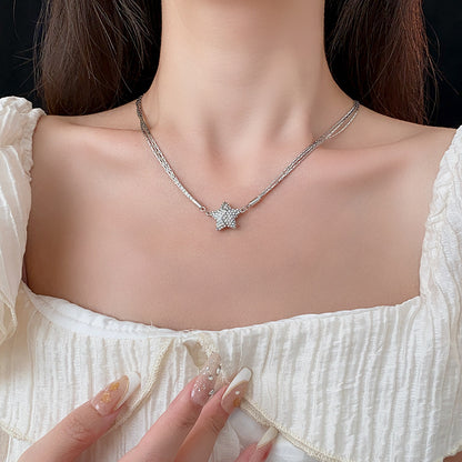 Magnetic Star Patchwork Necklace