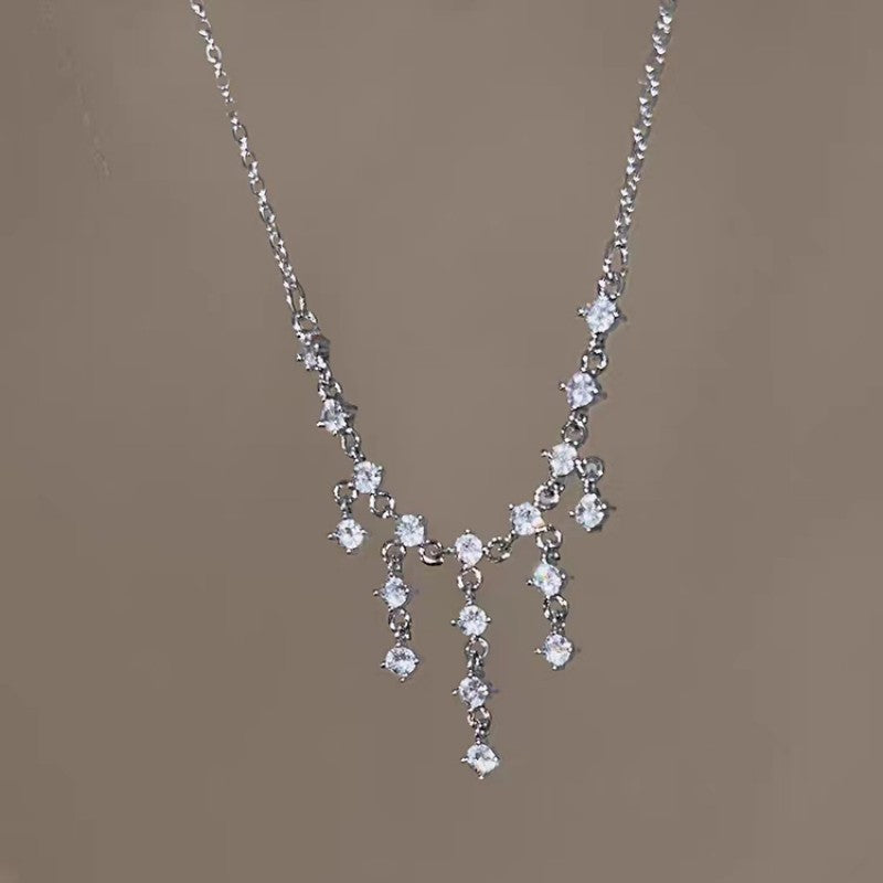 Tassel Zirconia Necklace