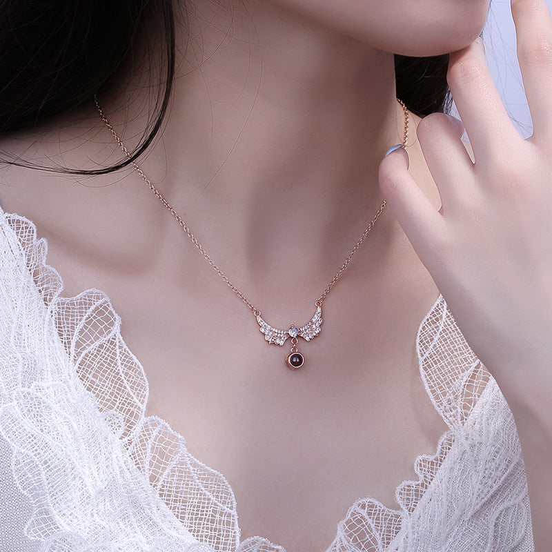 To My Wife - Angel Wings Necklace
