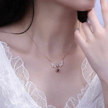 To My Wife - Angel Wings Necklace