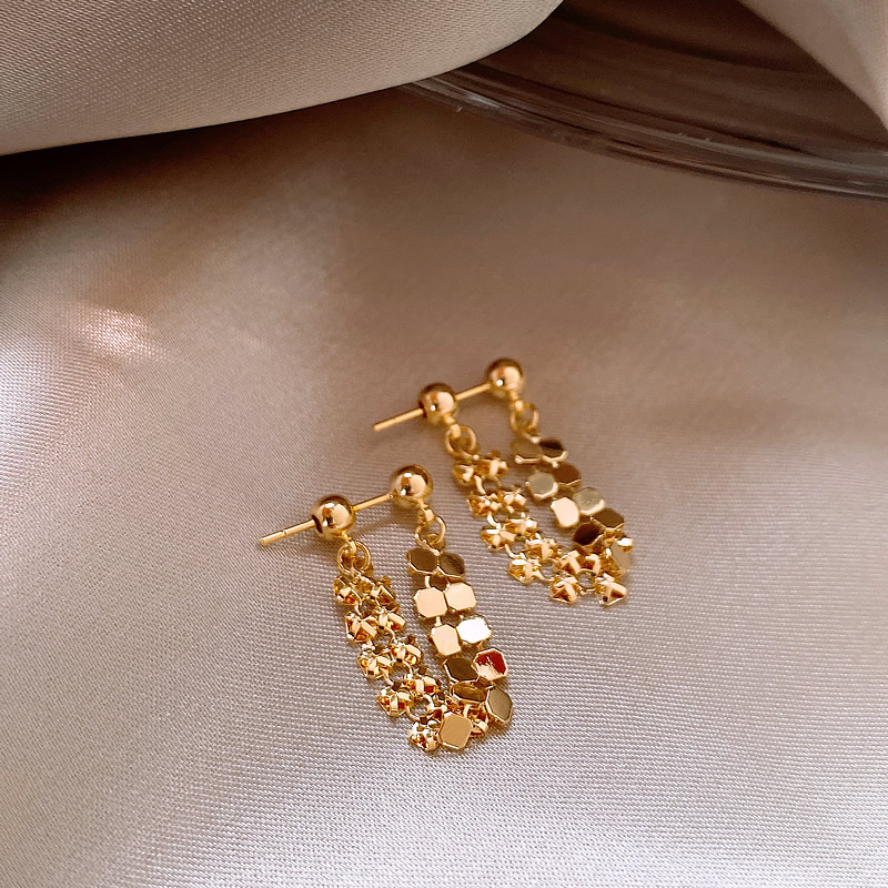 Chain Huggie Hoop Earrings