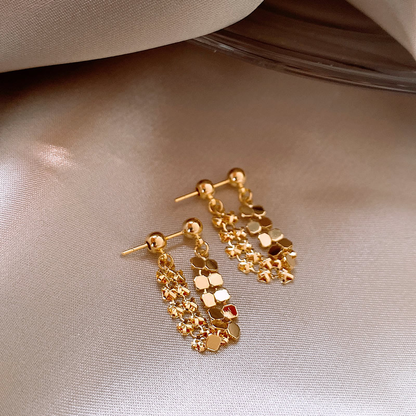 Chain Huggie Hoop Earrings