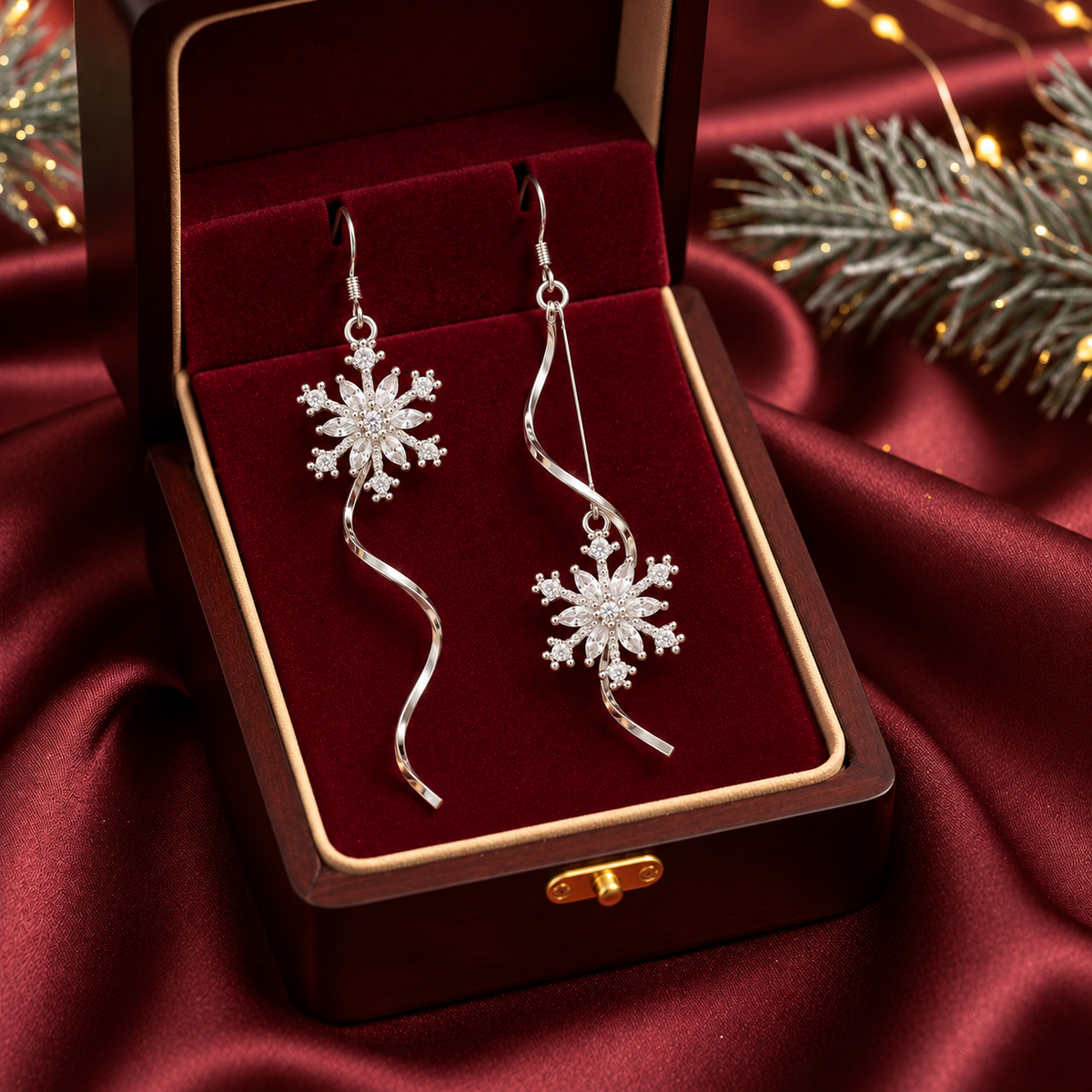🎄Snowflake Tassel Dangle Earrings