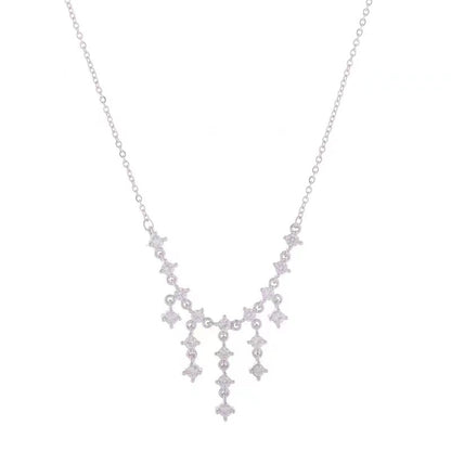 Tassel Zirconia Necklace