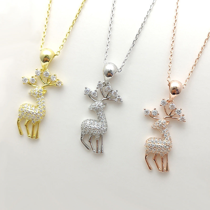 BLACK FRIDAY SALE 60% OFF✨S925 Reindeer Pendant Necklace