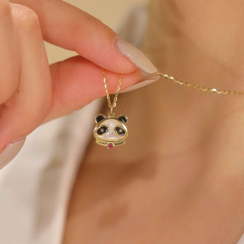 BLACK FRIDAY SALE 60% OFF❄Cat's Eye Red Panda Pendant Necklace