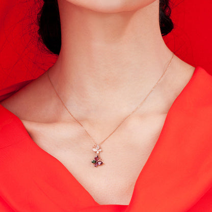 🎄CHRISTMAS HOT SALE❄-Double Butterfly Zircon Necklace🦋