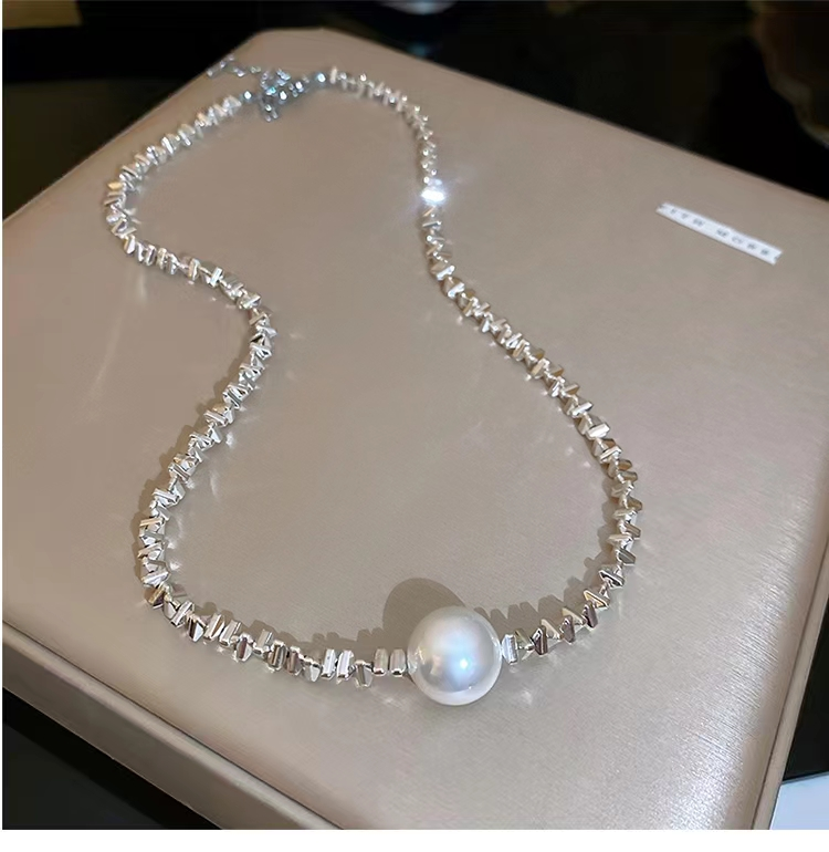 Silver Pearl Necklace
