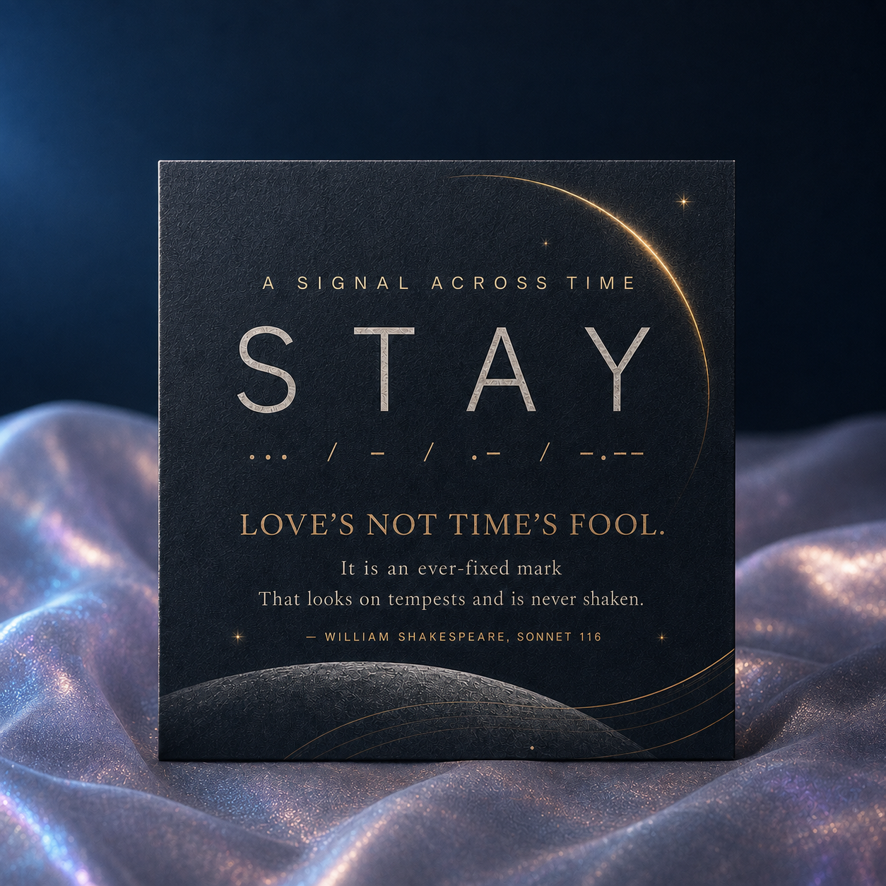 STAY | Starlight Signal Opal Morse Code Bracelet