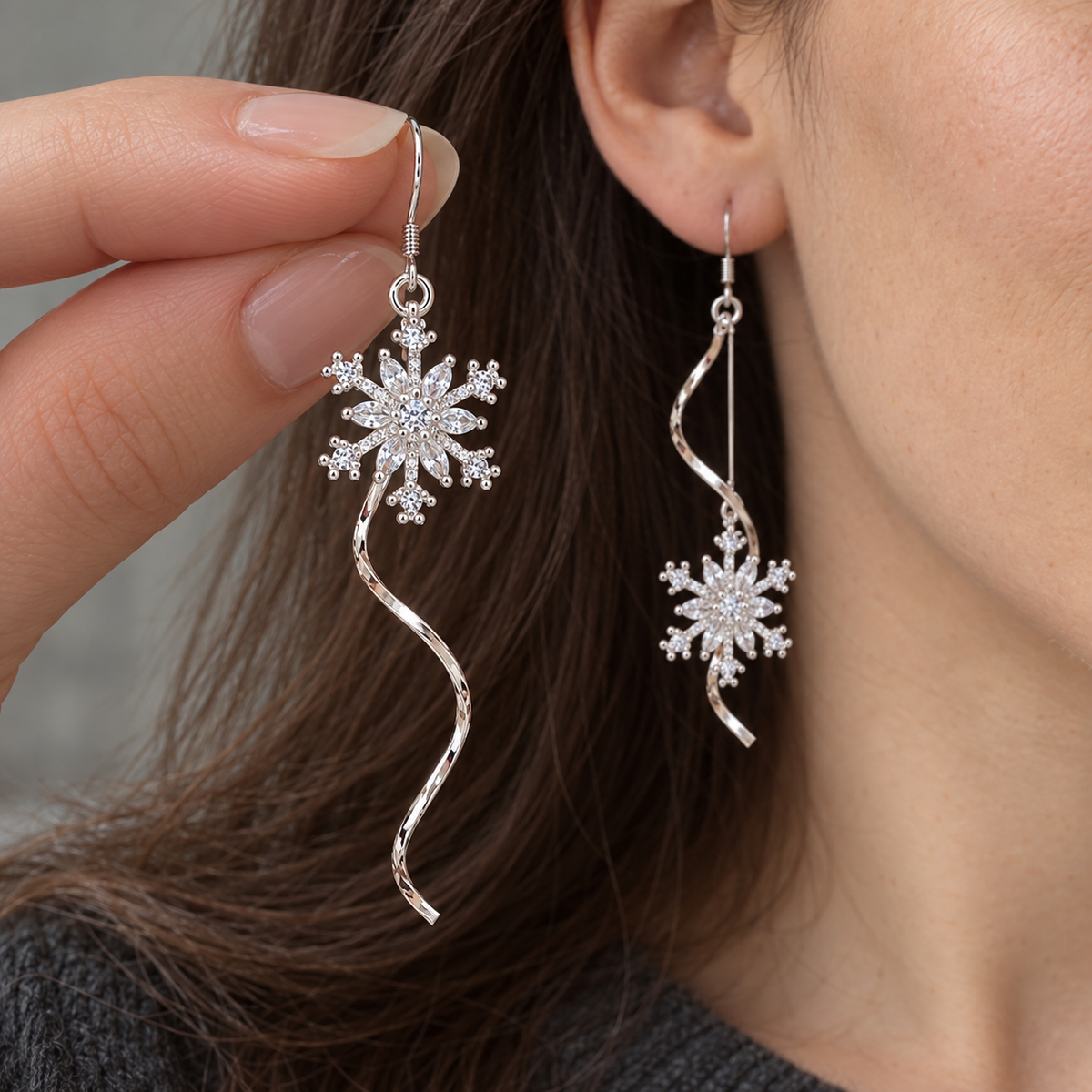 🎄Snowflake Tassel Dangle Earrings