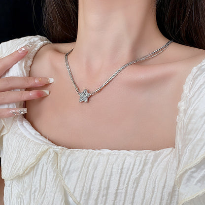 Magnetic Star Patchwork Necklace