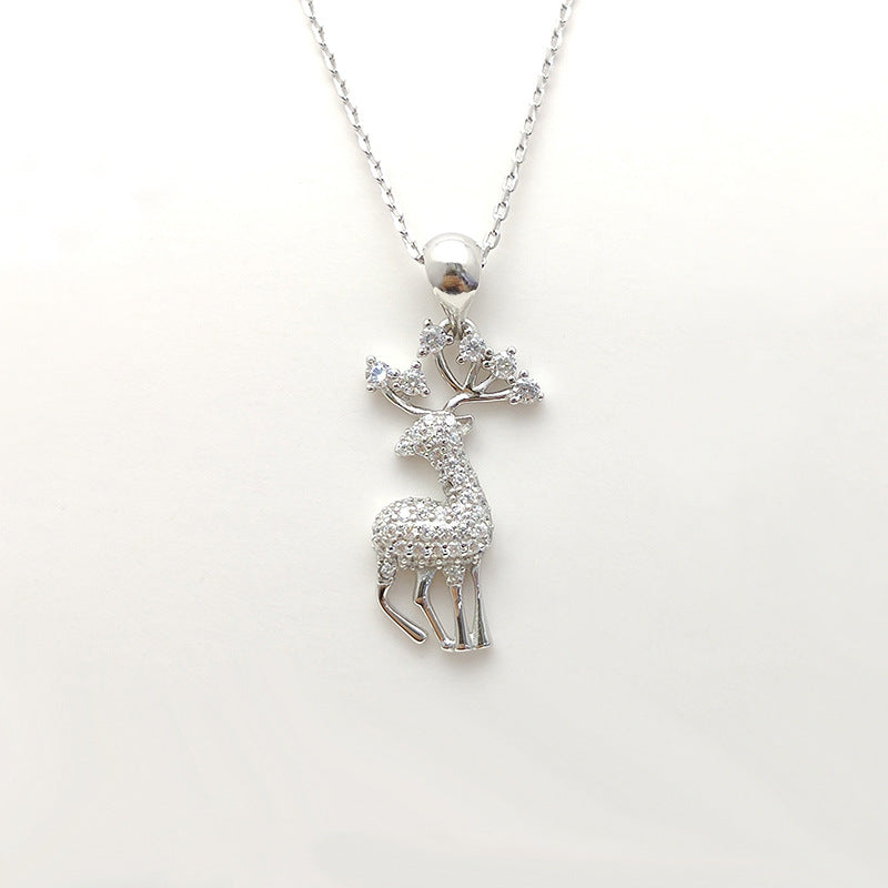 BLACK FRIDAY SALE 60% OFF✨S925 Reindeer Pendant Necklace