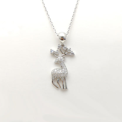 BLACK FRIDAY SALE 60% OFF✨S925 Reindeer Pendant Necklace