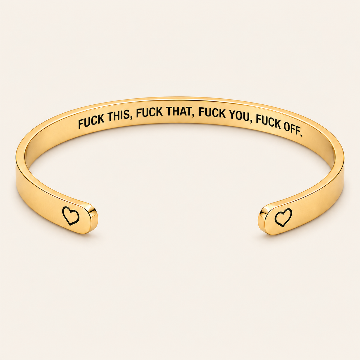 The Officially Done Mantra Cuff Bracelet