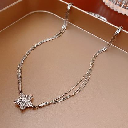 Magnetic Star Patchwork Necklace