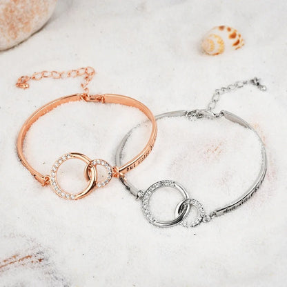 To My Best Friend Linked Together Interlocking Bracelet