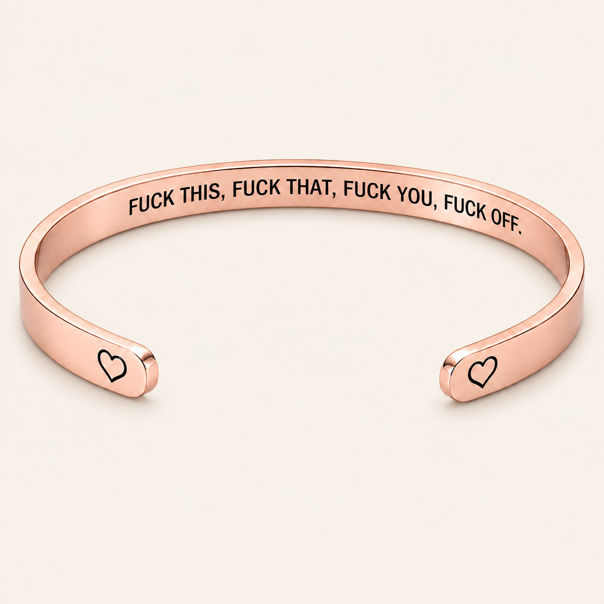 The Officially Done Mantra Cuff Bracelet