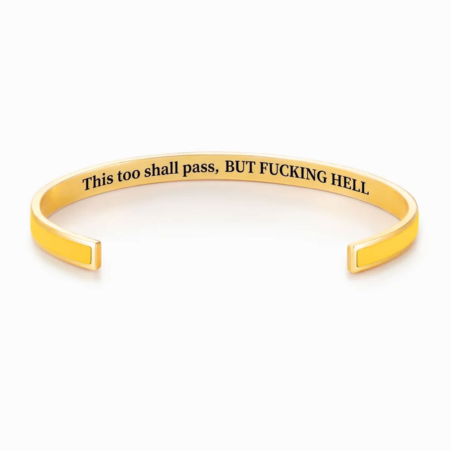 This Too Shall Pass Color Cuff Bracelet