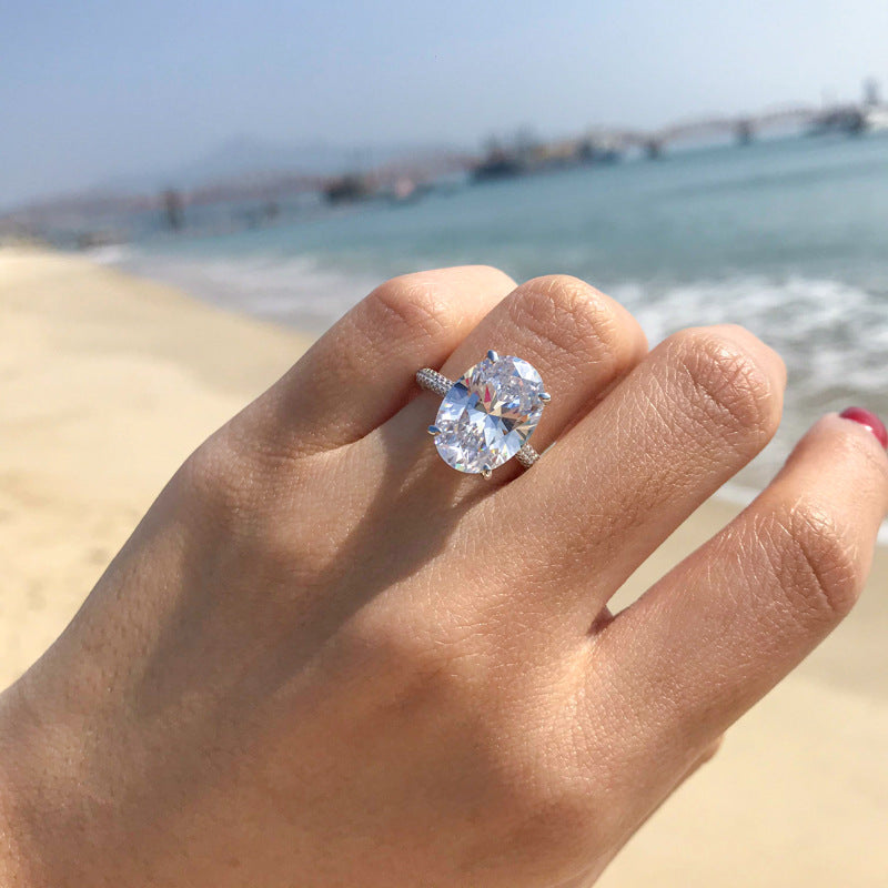 The Ring of Your Dreams - Oval Solitaire Moissanite Ring