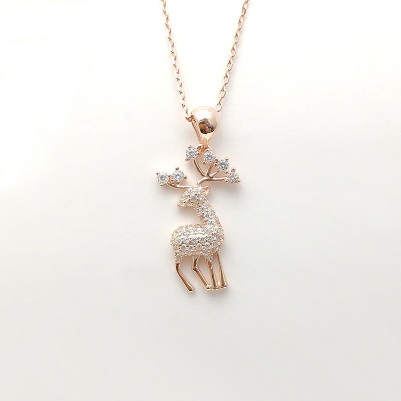 BLACK FRIDAY SALE 60% OFF✨S925 Reindeer Pendant Necklace