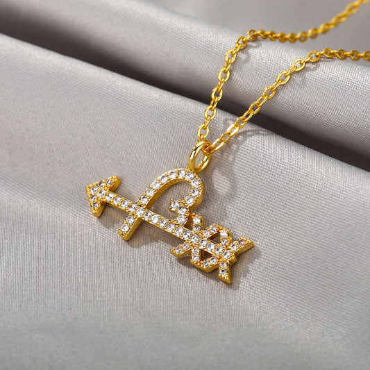 🎁CHRISTMAS PRE SALE 80% OFF🎄 Diamond Arrow and Heart Necklace💘