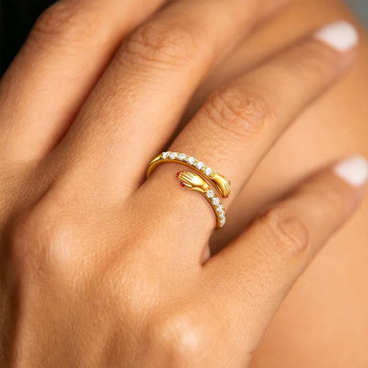 FOR GRANDDAUGHTER - FILLED IT WITH MY LOVE AND LIGHT HUG RING