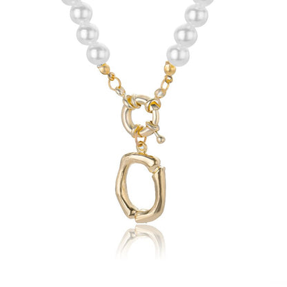 Personal Pearl Necklace Choker Alphabet A-Z