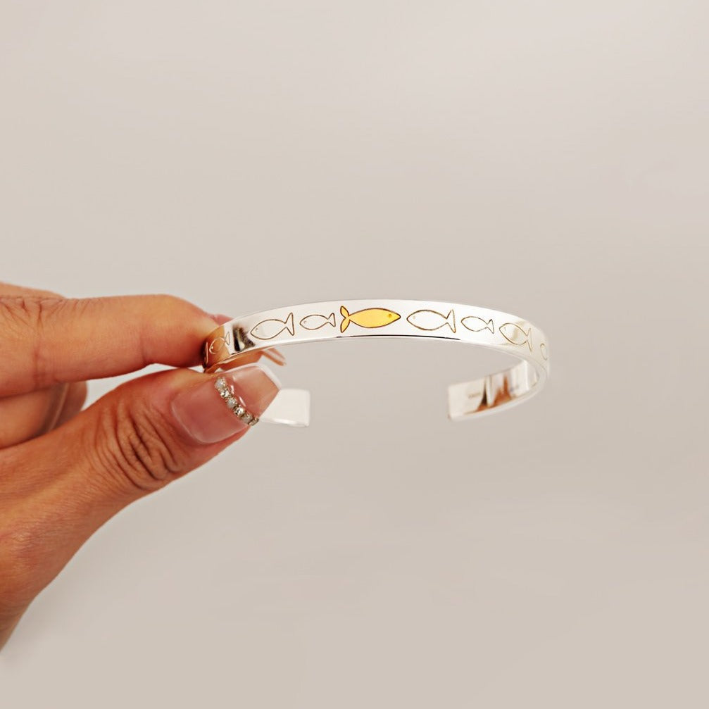 Swimming Against The Current Bangle