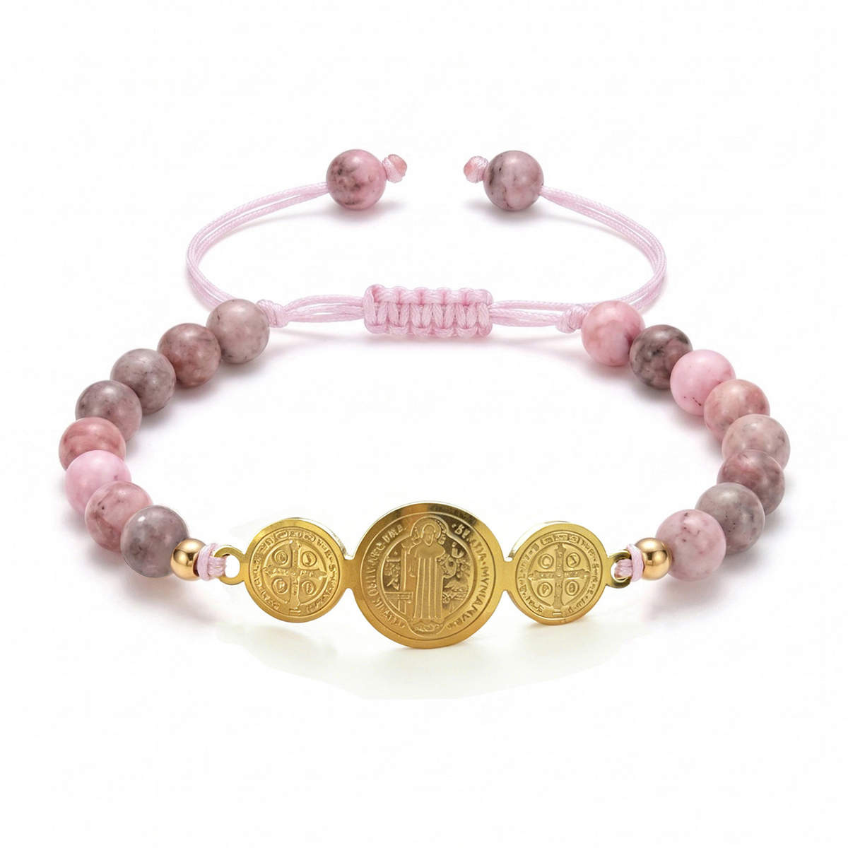 Strength & Faith Natural Stone Bracelet
